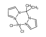 106229-08-7 structure, C9H14Cl2N4Pd