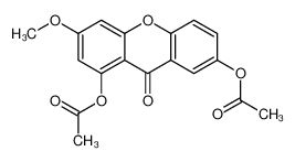 (8-acetyloxy-6-methoxy-9-oxoxanthen-2-yl) acetate 136083-95-9