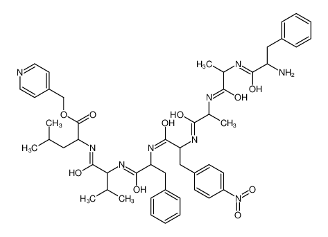 Phe-Ala-Ala-Phe(4-NO2)-Phe-Val-Leu (4-pyridylmethyl) ester 115389-04-3