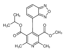 异丙基甲基4-(2,1,3-苯并恶二唑-4-基)-2,6-二甲基-3,5-吡啶二羧酸酯