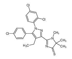 1170700-86-3 structure, C23H21Cl3N4S