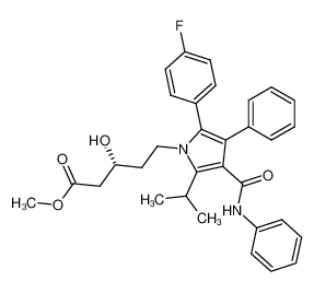 134394-97-1 spectrum, methyl (R)-(+)-5-[2-(4-fluorophenyl)-5-(1-methylethyl)-3-phenyl-4-[(phenylamino)carbonyl]-1H-pyrrol-1-yl]-3-hydroxy-1-pentanoate