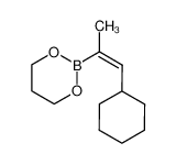 105763-14-2 spectrum, (E)-2-(1-cyclohexylprop-1-en-2-yl)-1,3,2-dioxaborinane