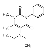 5-(diethylamino)-1,6-dimethyl-3-phenylpyrimidine-2,4-dione 31991-99-8