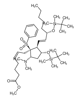 85548-77-2 Methyl (5Z,13E,8S,9S,11R,12S,15S)-11,15-Bis(tert-butyldimethylsiloxy)-9-(dimethylamino)-8-(phenylsulfonyl)-5,13-prostadienoate