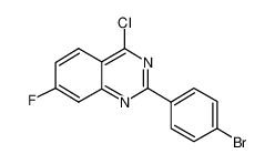 2-(4-溴苯基)-4-氯-7-氟喹唑啉