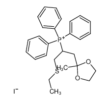 141973-95-7 iodure d'ethylenedioxy-2,2 ethylthio-5 pentyl-4 triphenylphosphonium