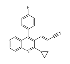 (E)-3-[2-环丙基-4-(4-氟苯基)-3-喹啉基]-2-丙烯腈