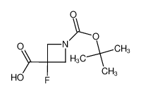 3-fluoro-1-[(2-methylpropan-2-yl)oxycarbonyl]azetidine-3-carboxylic acid 1126650-67-6