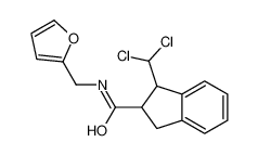 1-(dichloromethyl)-N-(furan-2-ylmethyl)-2,3-dihydro-1H-indene-2-carboxamide 263256-07-1