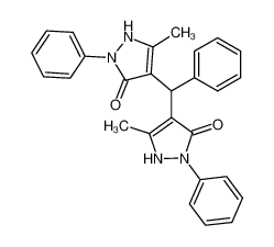 397878-11-4 5,5'-dimethyl-2,2'-diphenyl-1,2,1',2'-tetrahydro-4,4'-benzylidene-bis-pyrazol-3-one