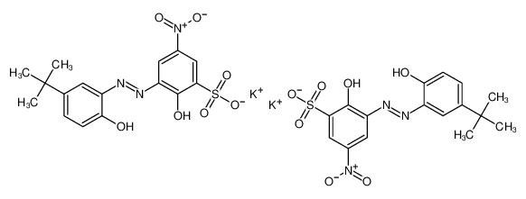 3-[[5-(1,1-二甲基乙基)-2-羟基苯基]偶氮]-2-羟基-5-硝基-苯磺酸二钾盐