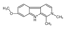 7-Methoxy-1,2-dimethyl-9H-β-carbolin-2-ium 21236-68-0