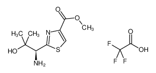 1285680-00-3 methyl (S)-2-(1-amino-2-hydroxy-2-methylpropyl)thiazole-4-carboxylate 2,2,2-trifluoroacetate