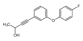 4-[3-(4-fluorophenoxy)phenyl]but-3-yn-2-ol 188534-03-4