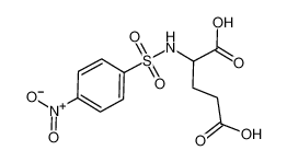 2-[(4-nitrophenyl)sulfonylamino]pentanedioic acid 6328-28-5