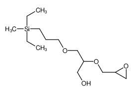 3-[3-[diethyl(methyl)silyl]propoxy]-2-(oxiran-2-ylmethoxy)propan-1-ol 61095-00-9