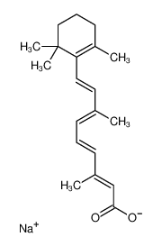 sodium,(2E,4E,6E,8E)-3,7-dimethyl-9-(2,6,6-trimethylcyclohexen-1-yl)nona-2,4,6,8-tetraenoate 13497-05-7