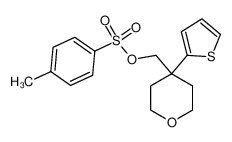 (4-thiophen-2-yloxan-4-yl)methyl 4-methylbenzenesulfonate 921938-87-6