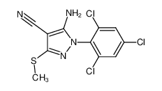 252555-20-7 spectrum, 5-amino-4-cyano-3-methylthio-1-(2,4,6-trichlorophenyl)pyrazole