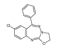 86230-82-2 spectrum, 7-chloro-9-phenyl-1,2-dihydrooxazolo(2,3-b)-1,3,4-benzotriazepine