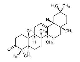 (6aR,6bS,8aR,12aS,14aR,14bR)-4,4,6a,6b,8a,11,11,14b-octamethyl-2,4a,5,6,7,8,9,10,12,12a,14,14a-dodecahydro-1H-picen-3-one 638-97-1