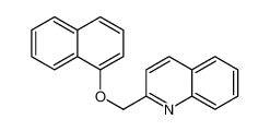 2-(naphthalen-1-yloxymethyl)quinoline 110033-17-5