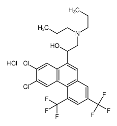 36167-67-6 structure, C24H24Cl3F6NO