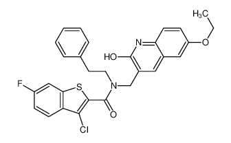 579459-26-0 structure, C29H24ClFN2O3S