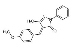 39143-07-2 4-(1-(4-methyoxyphenyl)methylidene)-3-methyl-1-phenyl-1H-pyrazole-5-one