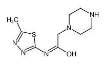 141400-72-8 N-(5-methyl-1,3,4-thiadiazol-2-yl)-2-piperazin-1-ylacetamide
