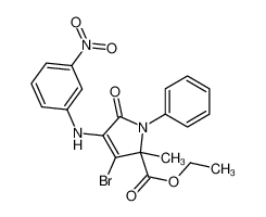 ethyl 3-bromo-2-methyl-4-(3-nitroanilino)-5-oxo-1-phenylpyrrole-2-carboxylate