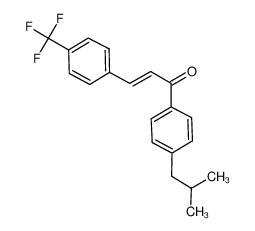 1-[4-(2-methylpropyl)phenyl]-3-[4-(trifluoromethyl)phenyl]prop-2-en-1-one 175205-28-4