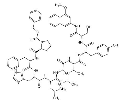 100900-43-4 structure, C68H85N11O13