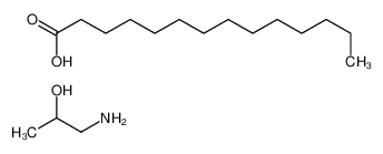 2-hydroxypropylazanium,tetradecanoate 64012-06-2