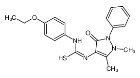 1-(1,5-二甲基-3-氧代-2-苯基吡唑-4-基)-3-(4-乙氧基苯基)硫脲