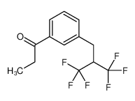 1-[3-[3,3,3-trifluoro-2-(trifluoromethyl)propyl]phenyl]propan-1-one 90817-73-5