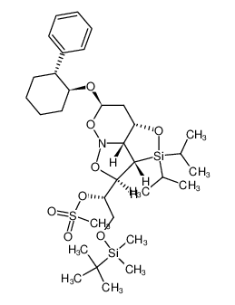 350580-88-0 spectrum, (S)-2-((tert-butyldimethylsilyl)oxy)-1-((2aS,2a<sup>1</sup>R,3R,6R,7aS)-2,2-diisopropyl-6-(((1S,2R)-2-phenylcyclohexyl)oxy)hexahydro-2H-1,4,5-trioxa-4a-aza-2-silacyclopenta[cd]inden-3-yl)ethyl methanesulfonate