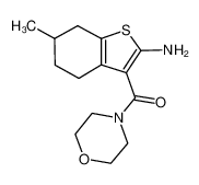 (2-amino-6-methyl-4,5,6,7-tetrahydro-1-benzothiophen-3-yl)-morpholin-4-ylmethanone 590376-48-0