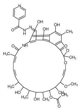3-(异烟酰亚肼基甲基)利福霉素