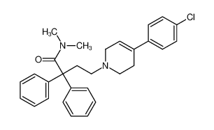 4-[4-(4-chlorophenyl)-3,6-dihydro-2H-pyridin-1-yl]-N,N-dimethyl-2,2-diphenylbutanamide 61299-42-1