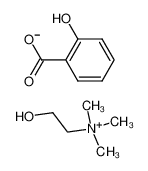 2-carboxyphenolate,2-hydroxyethyl(trimethyl)azanium 2016-36-6