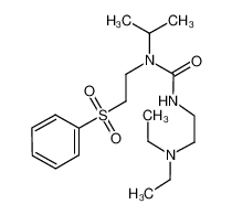 1-[2-(benzenesulfonyl)ethyl]-3-[2-(diethylamino)ethyl]-1-propan-2-ylurea 85053-46-9