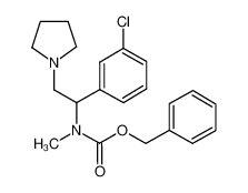 1-吡咯烷-2-(3-氯苯基)-2-(n-cbz-n-甲基)氨基乙烷