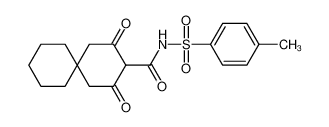 N-(4-methylphenyl)sulfonyl-2,4-dioxospiro[5.5]undecane-3-carboxamide 57641-80-2