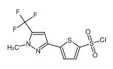 2-[1-甲基-3-(三氟甲基)吡唑-5-基]噻吩-5-磺酰氯