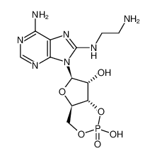 (4aR,6R,7R,7aS)-6-[6-amino-8-(2-aminoethylamino)purin-9-yl]-2-hydroxy-2-oxo-4a,6,7,7a-tetrahydro-4H-furo[3,2-d][1,3,2]dioxaphosphinin-7-ol 61363-29-9