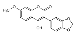 77069-05-7 4-hydroxy 7-methoxy 3-(3',4'-methylenedioxyphenyl) coumarin