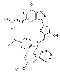 5'-O-DIMETHOXYTRITYL-N2-(N,N-DIMETHYLAMINOMETHYLENE)-8-AZA-7-DEAZA-2'-DEOXYGUANOSINE