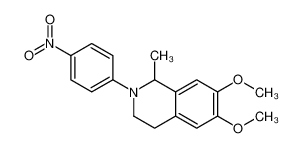 6,7-dimethoxy-1-methyl-2-(4-nitrophenyl)-3,4-dihydro-1H-isoquinoline 65492-87-7